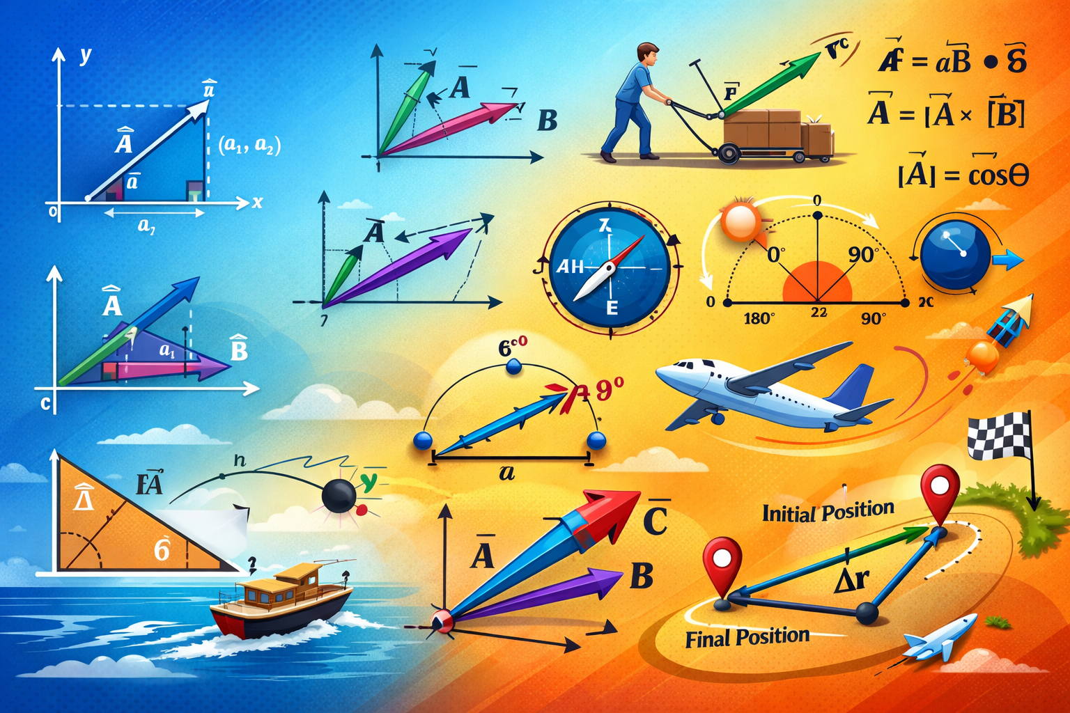 Vectors Complete Notes for NEET, JEE & TNPSC – Formulas, Tricks